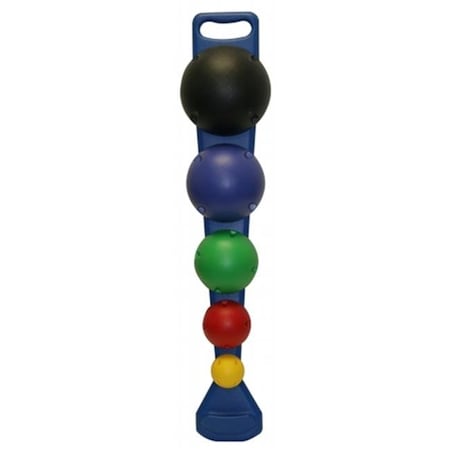 Fabrication Enterprises Fabrication Enterprises 10-1742 Cando Mvp Balance System - 5-Ball Set With Wall Rack 10-1742